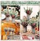 Christmas Centrepiece Table Decorations 3 Sets Floral Arrangement for Christmas Christmas Decor for Table Indoor Kitchen Shelf Mantle Farmhouse Galvanised Pot with Pine Cone Red Holly Berry Pick (Tin Colour)